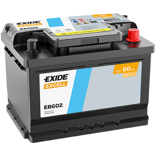 Exide Battery 12V 60Ah 540A EB602