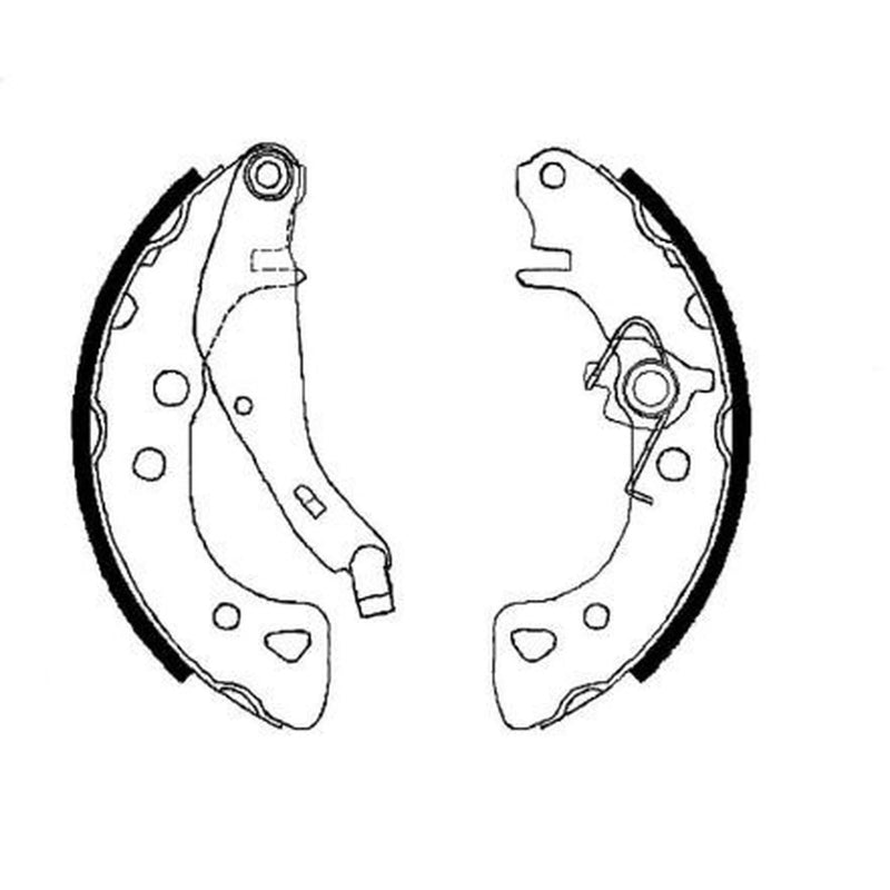 Mintex Brake Shoe Set Axle Kit fits Citroën Ax 1986-1998 1.3 1.4