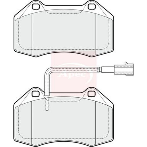 Apec Front Brake Pad Set PAD1866