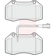 Apec Front Brake Pad Set fits Abarth Grande Punto 2007-2010 1.4