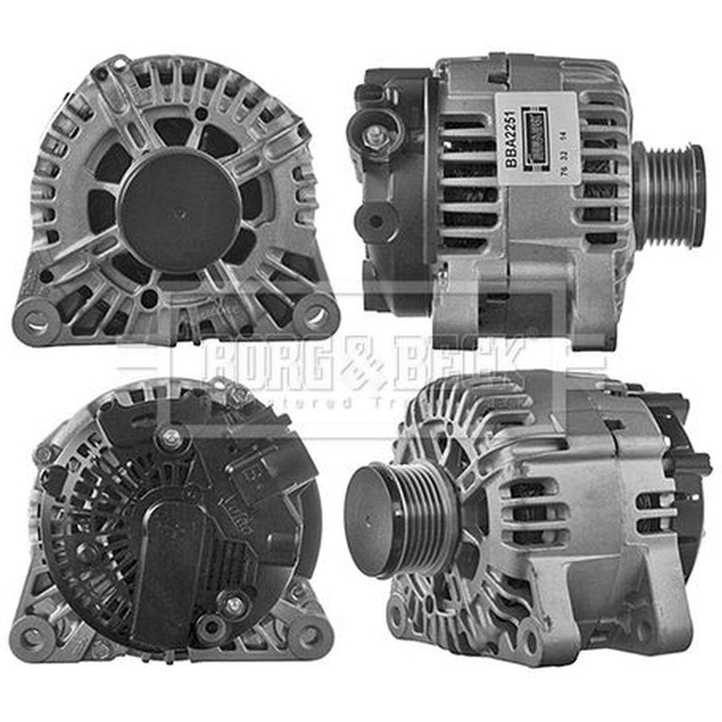 Borg & Beck Car Alternator 12V fits Citroën Berlingo First 1999-2005 2.0