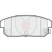 Apec Rear Brake Pad Set fits Suzuki Ignis I 2003-2005 1.5