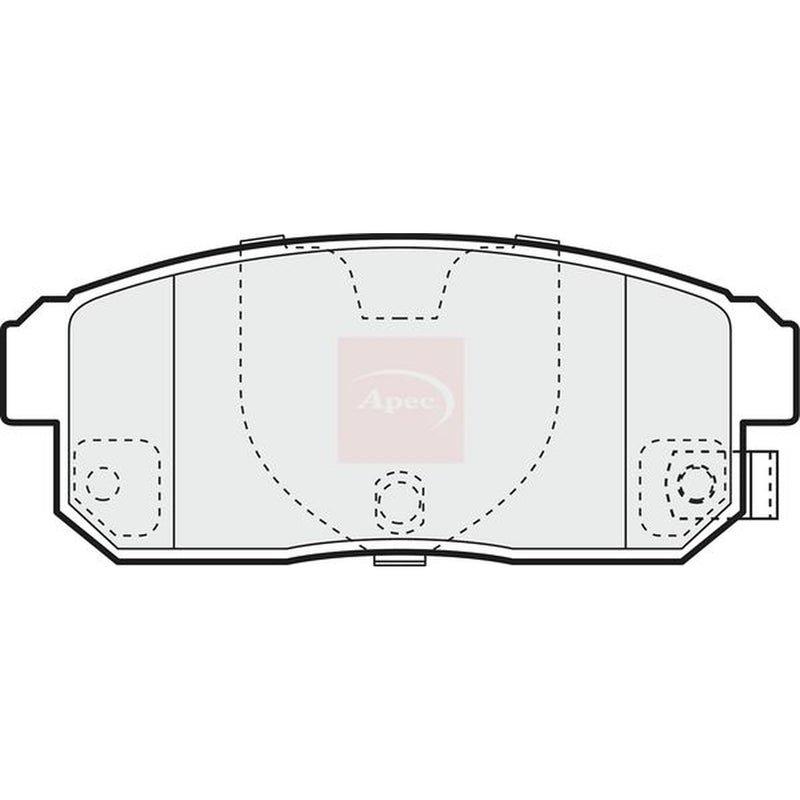 Apec Rear Brake Pad Set fits Suzuki Ignis I 2003-2005 1.5