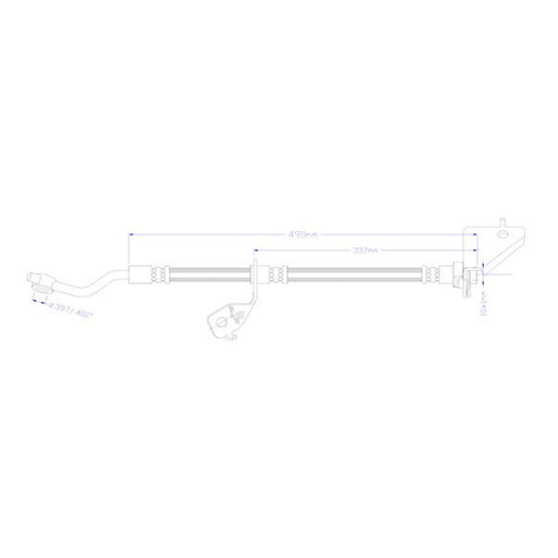 Juratek Brake Hydraulic Hose Line Front Left fits Hyundai IX35 2009-2015