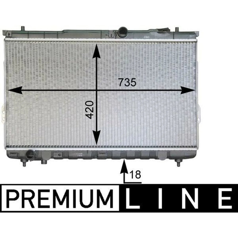 Mahle Engine Radiator fits Hyundai Santa Fé I 2001-2006 2.0