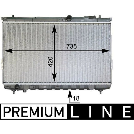 Mahle Engine Radiator fits Hyundai Santa Fé I 2001-2006 2.0
