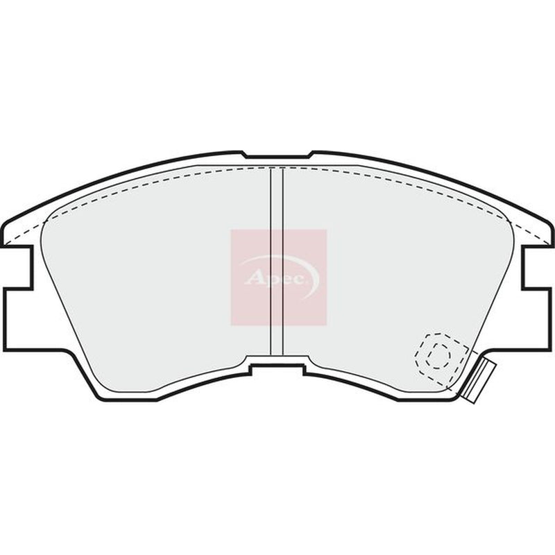 Apec Front Brake Pad Set fits Mitsubishi L 300 III 1994-2002 2.0