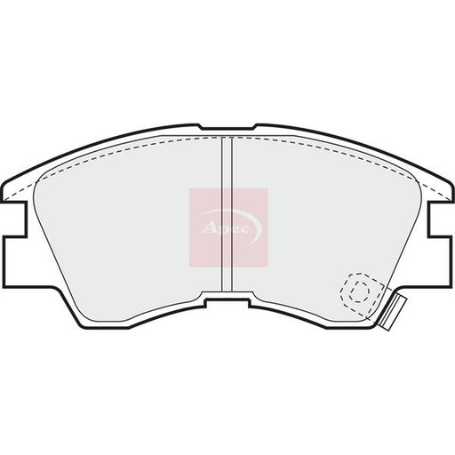 Apec Front Brake Pad Set fits Mitsubishi L 300 III 1994-2002 2.0