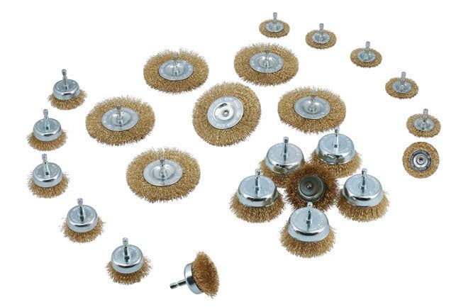Laser Wire Brush Assortment 24pc Laser - Dynamic Drive