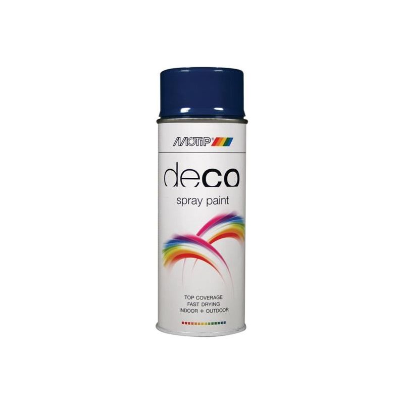 Motip® Deco Spray Paint High Gloss RAL 5010 Gentian Blue 400ml MOTIP® - Dynamic Drive