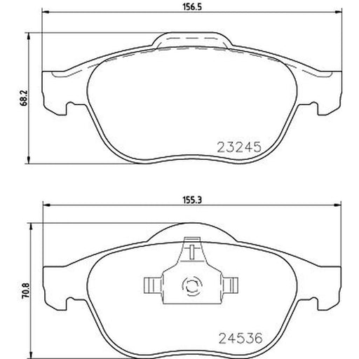 DON Front Brake Pad Set fits Renault Laguna II 2001-2007 1.6 1.8 1.9 2.0 2.2 3.0