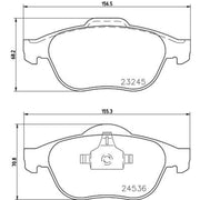 Mintex Front & Rear Pads fits Renault Scénic I 2000-2003 2.0
