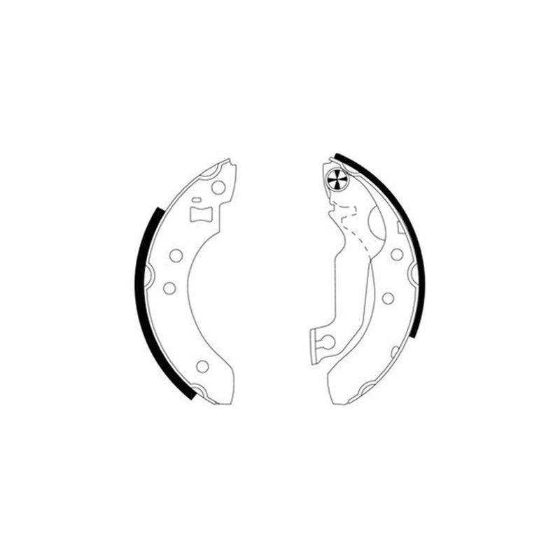 Mintex Brake Shoe Set Axle Kit fits Ford Escort 1985-1990 1.1 1.3 1.4 1.6 1.8