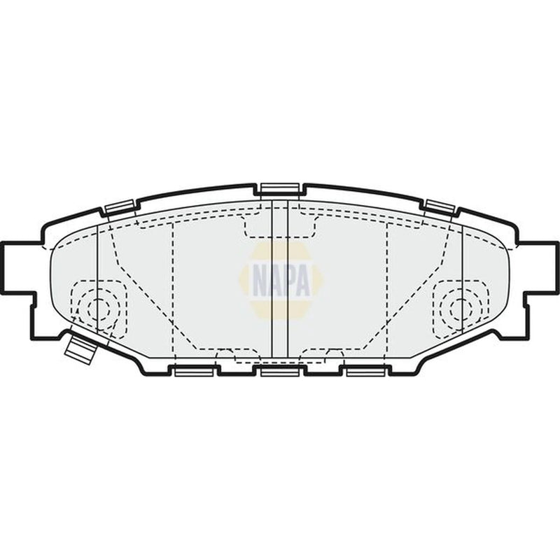 NAPA Rear Brake Vented Discs & Pads fits Subaru Outback 2003-2009 3.0