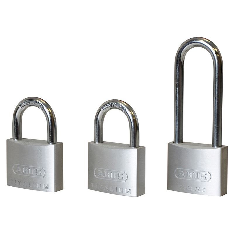 Abus Mechanical 64TI/40mm TITALIUM™ Padlock Triple Pack (1 Long Shackle) ABUS Mechanical - Dynamic Drive