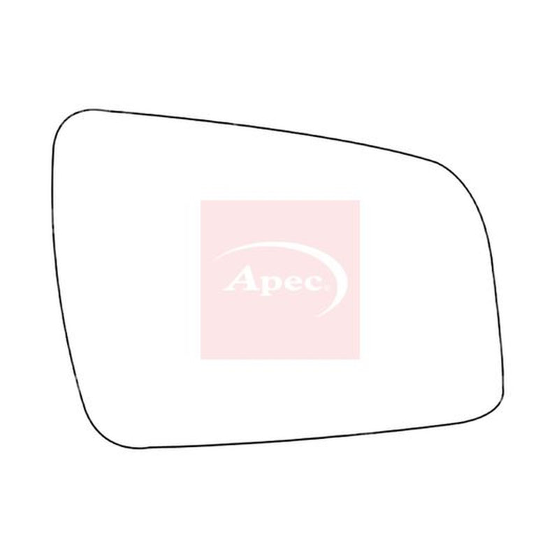 Apec Exterior Wing Mirror Glass Right fits Opel Zafira Family B 2005-2015
