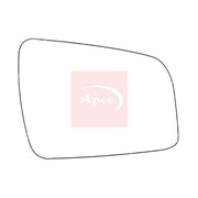 Apec Exterior Wing Mirror Glass Right fits Opel Zafira Family B 2005-2015