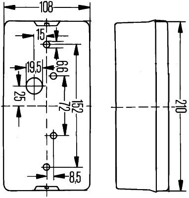 Hella 2VP 006 040-357 Tail Light Assembly