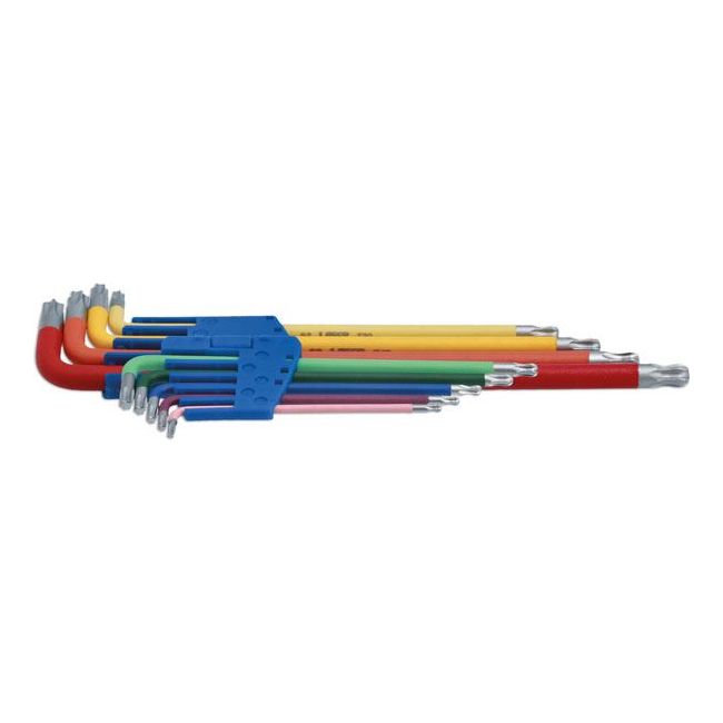 Laser Colour Coded Star Key Set - Ball End 9pc 7873 — NN4 Online