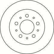 Abtex 2 x Solid Rear Brake Discs BD1367S-x2