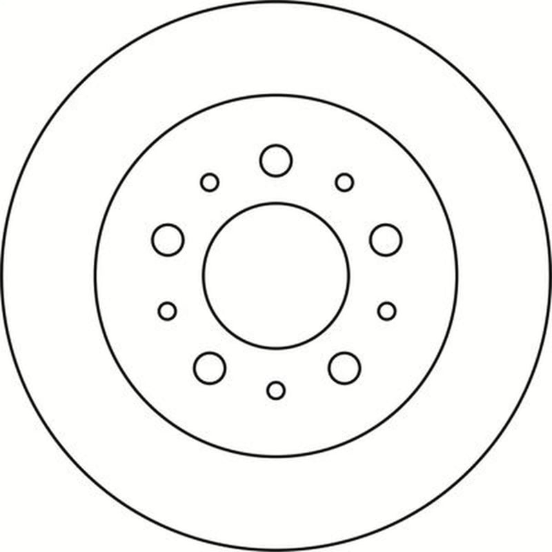 Abtex 2 x Solid Rear Brake Discs BD1367S-x2