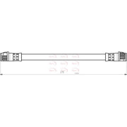 Apec Brake Hydraulic Hose Line inner HOS3784
