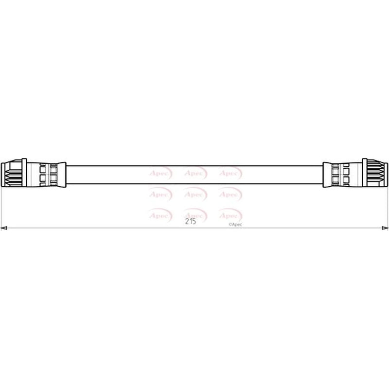 Apec Brake Hydraulic Hose Line inner HOS3784