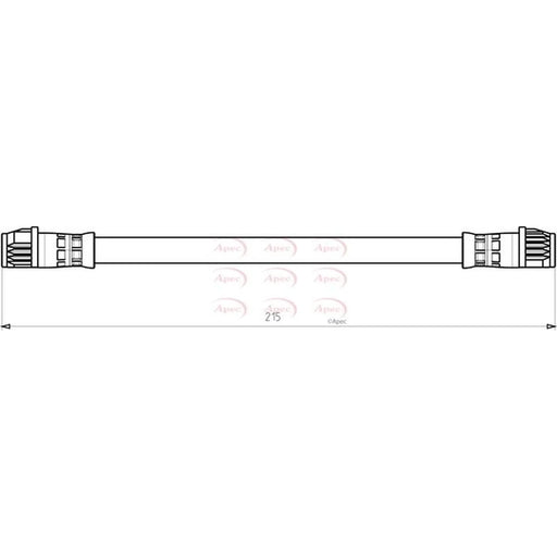 Apec Brake Hydraulic Hose Line inner HOS3784