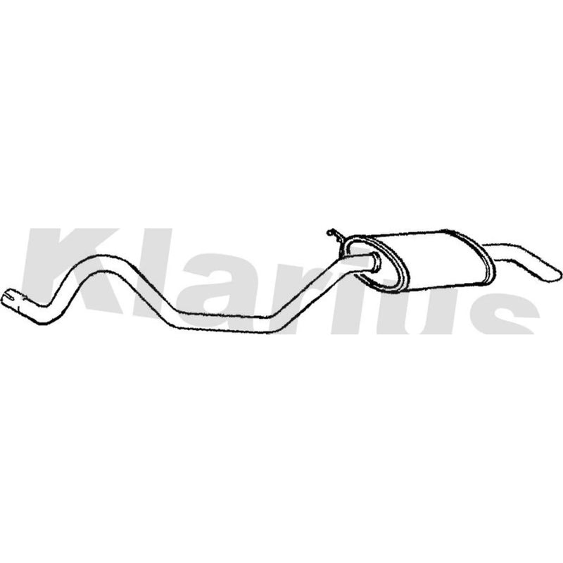 Klarius Box With Tail Pipe Rear fits Land Rover Discovery I 1993-1998 4.0