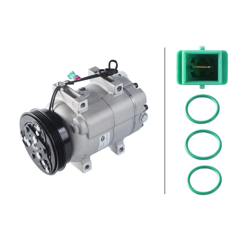 Hella Air Conditioning Compressor fits Alfa Romeo 155 1992-1997 1.7 1.8 2.0