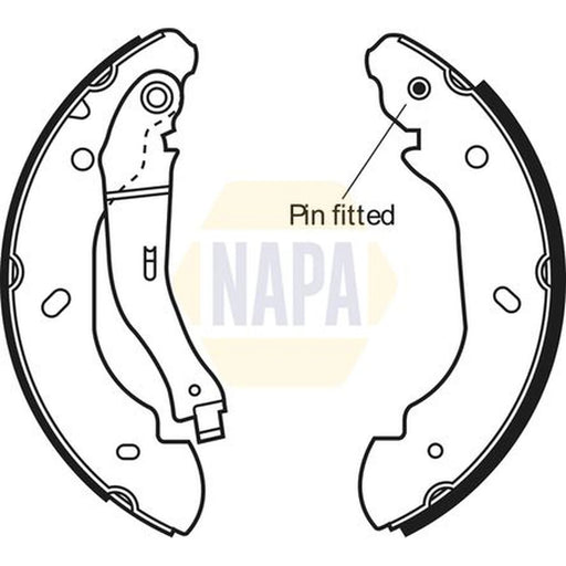NAPA Brake Shoe Set Axle Kit NBS1045