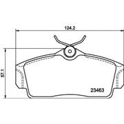 Mintex Front Brake Pad Set fits Nissan Almera 2000-2006 1.5 1.8 2.2