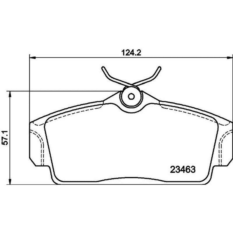 Mintex Front Brake Pad Set fits Nissan Almera 2000-2006 1.5 1.8 2.2