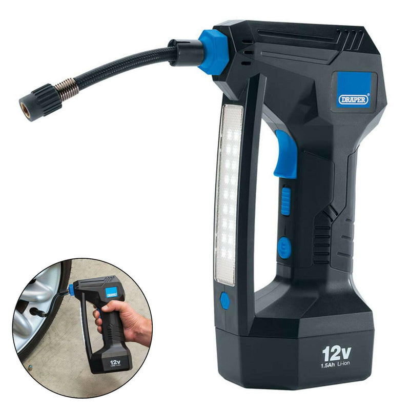 Draper 12V Cordless Air Compressor 20582 Draper - Dynamic Drive