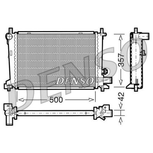 Denso Engine Radiator fits Ford Courier Box Body/Mpv 1996-2003 1.8