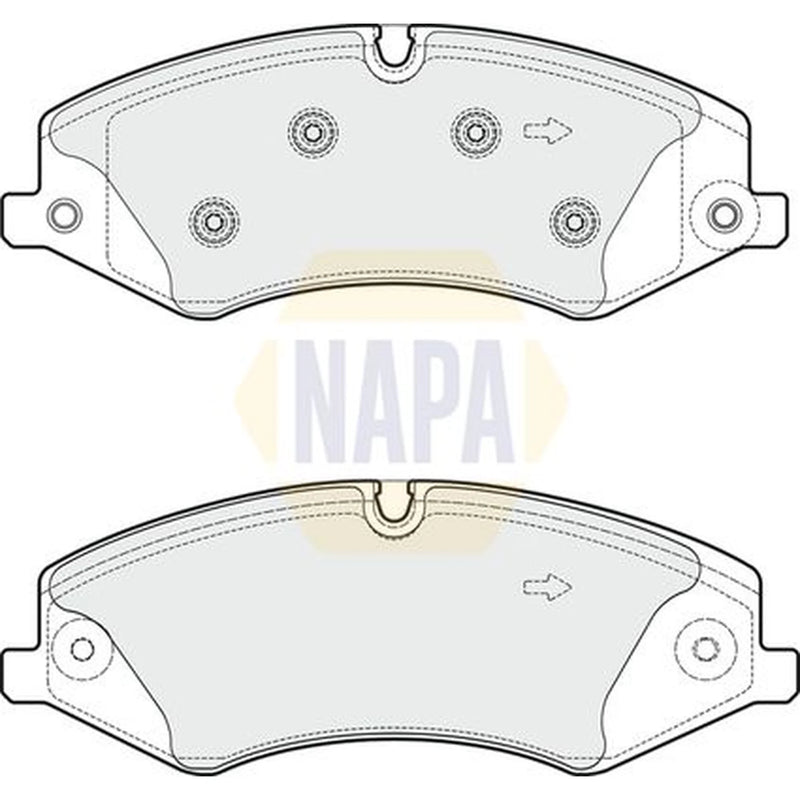 NAPA Front Brake Pad Set fits Land Rover Discovery IV 2009-2018 3.0