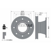 Textar 2 x Externally Vented Brake Discs 93085100