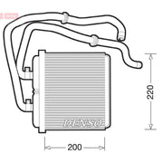 Denso Heater Matrix Core Heat Exchanger fits Iveco Daily III 1999-2007