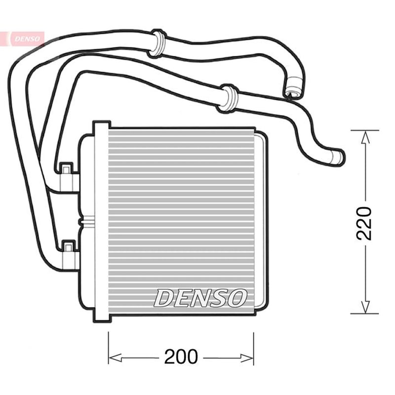 Denso Heater Matrix Core Heat Exchanger fits Iveco Daily III 1999-2007