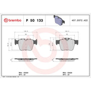 Brembo Front Steel Brake Disc Hub & Rear Steel Brake Disc fits Mercedes-Benz Glc