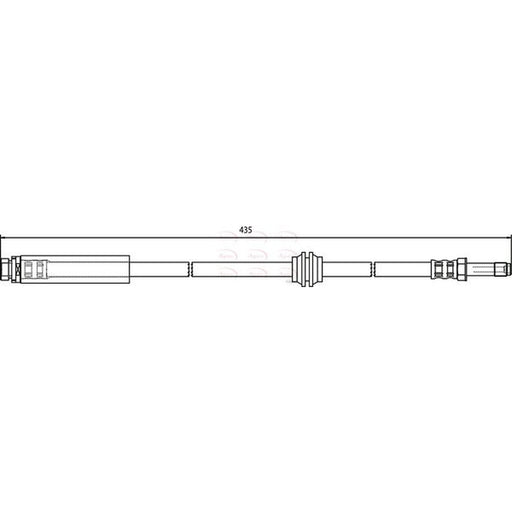 Apec Brake Hydraulic Hose Line Rear fits Ford Focus II 2004-2012 1.4 1.6 1.8 2.0