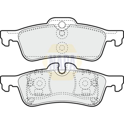 NAPA Rear Brake Pad Set NBP1562