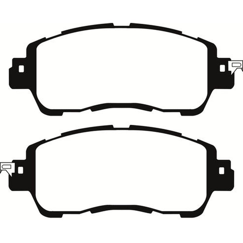Abtex Front Brake Pad Set fits Mazda 2 2014 on 1.5