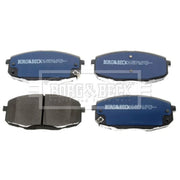 Borg & Beck Front & Rear Brake Discs & Pads fits Hyundai Kona 2017-2023 1.0 1.6