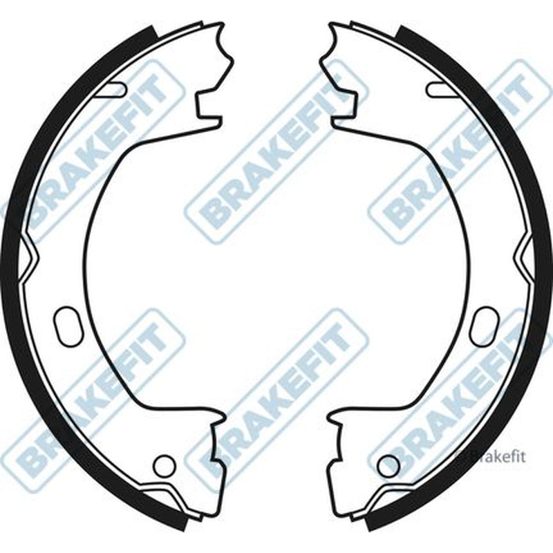 Apec Parking Brake Shoe Set fits Chrysler Neon 1994-1999 1.8 2.0