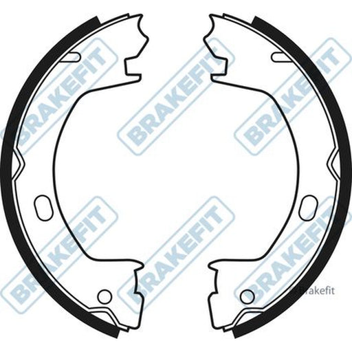 Apec Parking Brake Shoe Set fits Chrysler Neon 1994-1999 1.8 2.0