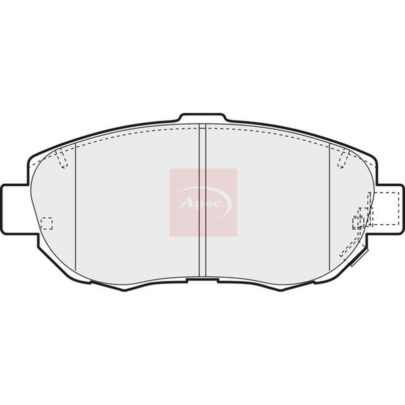 Apec Front Brake Pad Set fits Lexus Gs 1997-2004