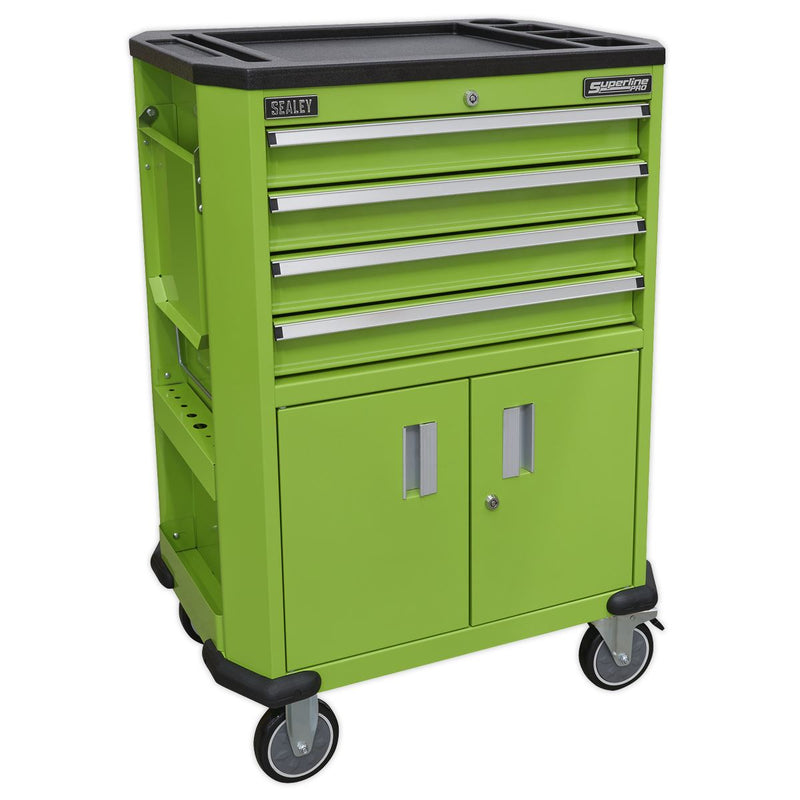 Sealey Tool Trolley with 4 Drawers & 2 Door Cupboard AP980MTHV Sealey - Dynamic Drive