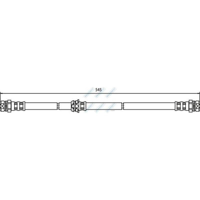 Apec Brake Hydraulic Hose Line Front fits Audi A3 2003-2012 3.2