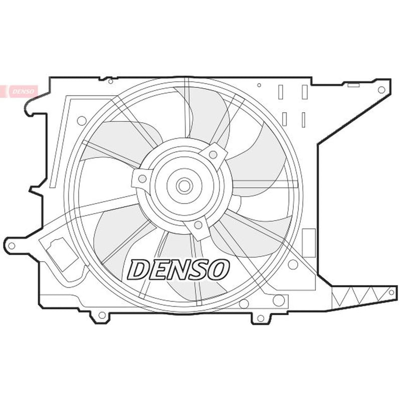 Denso Engine Cooling Fan fits Dacia Logan 2004-2012 1.2 1.4 1.5 1.6